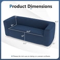 thumbnail image 3 of Gymax Double Inflatable Couch Portable Blow Up Sofa w/ Detachable Cover Blue, 3 of 10