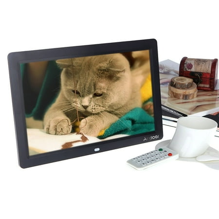 Andoer 12" HD TFT-LCD Full-view Digital Photo Frame Alarm