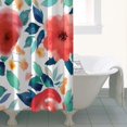 thumbnail image 4 of Pioneer Flower Floral Print Pattern Shower Curtain 36"x72" ,Bathroom Decorative Shower Curtains Set with 12 Hooks,Modern Waterproof Washable Shower Curtain, 4 of 6