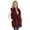 Wine, variant on Women's Sleeveless Pleated Open Front Fleece Vest Cardigan with Pockets