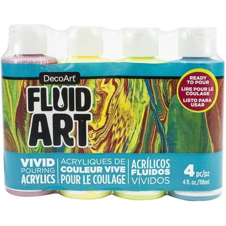 UPC: 0766218120076 | FluidArt Paint Pouring Value Pack 4/Pkg-Tropical