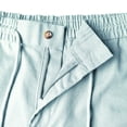 thumbnail image 5 of Shorts for Men Casual Drawstring Elastic Waist Solid Color Pockets Sweat Shorts Breathable Cotton Shorts Lightweight Summer Beach Daily Wear, 5 of 6