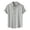 Gray, variant on Mens Button-Down Shirts Fashion Summer Men's Shirt Short Sleeve Solid Color Simple Style Lapel Shirt White