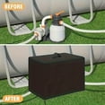 thumbnail image 6 of KMWGRE Pool Filter Cover Sand Filter Cover Easy-Install Waterproof Strainer Enclosure Waterproof Heavy Duty Pool Equipment Cover for Above Ground Pools 16.9x12.6x15.4 inch, 6 of 6