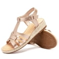 thumbnail image 2 of Ataiwee Women's Platform Wedge Heel Sandals - Open-Toe Ankle Strap with Adjustable Buckle Closure, lightweight Rubber Sole, Comfortable Insole, Casual Summer Strappy Sandals., 2 of 6