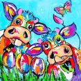 thumbnail image 3 of 5D Embroidery Needlework Stitchwork Drawing cross-stitch Rhinestone diamond Colorful Cattle Picture Rhinestone Painting Diamond Cross-stitch Needlework Decor, 3 of 9