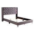 thumbnail image 5 of Bed Frame Chic Gray Queen Upholstered Bed, 5 of 5