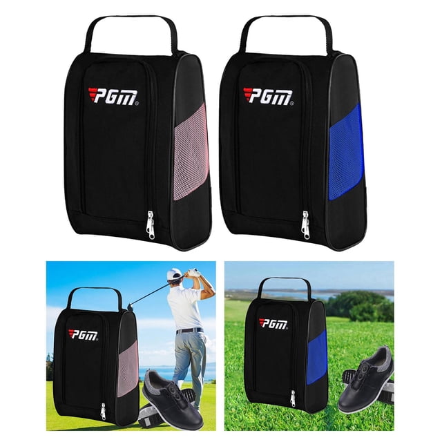 2 2x Bolsa de para golf Soporte de baúl para calzado deportivo con cremallera de fútbol para gimnasio Sharpla Estuche para botas de golf