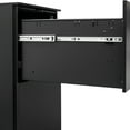 thumbnail image 6 of 2 Drawer Lockable Steel Office Cabinet, Tilt Wheel Equipped. Fits Legal/letter Sizes, Fully Assembled, Solid Build Locked File Cabinet - Drawers Mobile With Wheels For Organization Size Assembled, 6 of 7