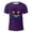Purple, variant on NinXxx Men's Oversized City Print Crew Neck Loose Casual Sports Tee Purple M