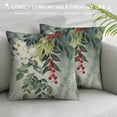 thumbnail image 3 of Nawypu  Floral Spring Pillow Covers Vintage Wild Flowers Decor Sage Green Throw Pillows Leaves Outdoor Farmhouse Wildflower Plant Decorative Cushion for Couch Bed Sofa, 3 of 5