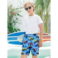 thumbnail image 5 of Aideaone Boys Swim Trunks with Mesh Liner Quick Dry Toddler Boy Swim Shorts Kids Bathing Suit with Boxer 4-12Y, 5 of 6