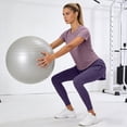 thumbnail image 5 of Workout Sets for Women 2 Piece - Seamless Yoga Outfits Shorts and Padded Sports Bra Gym Athletic Clothing Set Gym Yoga Active Wear Outfits Sports Bra Gym Clothes Sets (L,Orange), 5 of 6