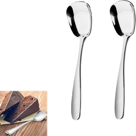 

Stainless Steel Soup Spoons Table Spoons Dinner Spoons Rice Spoons Special Square Design Mirror Polish Middle Size Kitchen Forks And Spoons Set