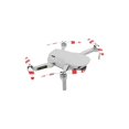 thumbnail image 4 of 4 pares de hélices de vuelo plegables de bajo ruido y silenciosas de repuesto para Mavic Mini Drone, cuchillas de hélice de rayas coloridas de doble cara, color negro y plateado esquí esquí Gafas de esquí, 4 of 5