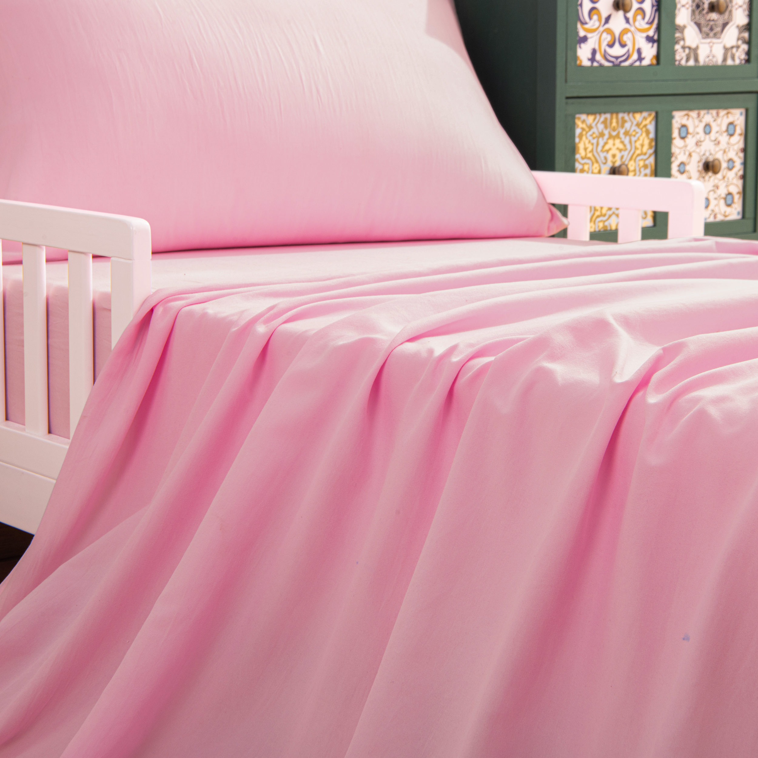 NT Bay 4-Piece Microfiber Toddler Bedding Set, Pink photo 4