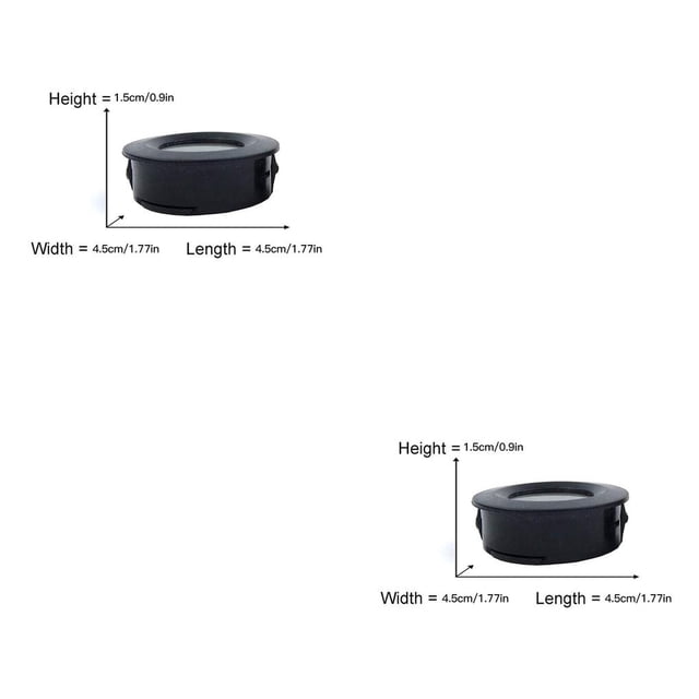 Billuyoard Termómetro higrómetro digital LCD Mini medidor de temperatura y humedad Medidor de reptiles Negro 2Conjunto
