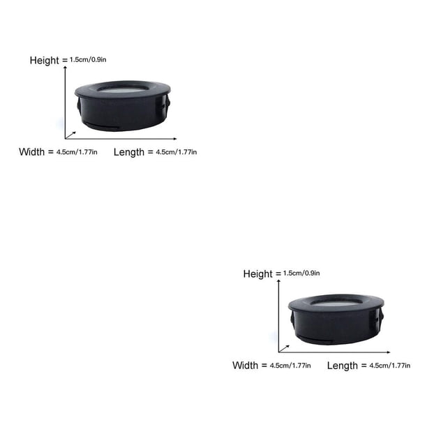 Billuyoard Termómetro higrómetro digital LCD Mini medidor de temperatura y humedad Medidor de reptiles Negro 2Conjunto