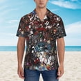 thumbnail image 2 of Lsque The Binding of Isaac Pattern Hawaiian Shirt for Men Unisex Summer Beach Casual Short Sleeve Cotton Linen Button Down Shirts-X-Large, 2 of 6