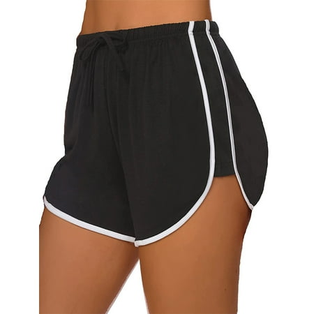 

Avamo Women Mini Trousers Bermuda Summer Shorts Elastic Waist Hot Pants Ladies Baggy Pajamas Homewear Bottoms Black L