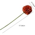 thumbnail image 2 of Burgundy Fake Flowers Artificial Chrysanthemum Ball Silk Flowers Silk Flowers 11" for Mother's Day Easter Home Kitchen Wedding Decorations, 2 of 5