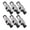6pcs/set, variant on Whaledi Metal Cat7 Networking Plug Provides Superior Signal Quality For Office Use