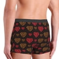 thumbnail image 6 of Cauagu Gold Glitter Heart Print Boxer Briefs for Men,Comfortable Breathable Men's Underwear Moisture Wicking Underpants -Large, 6 of 8