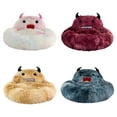 thumbnail image 2 of Bangcool Pet Winter Bed Fluffy Warm Funny Expression Puppy Bed Cushion Cat Sleeping Bed, 2 of 10