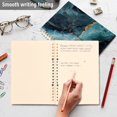 thumbnail image 4 of FORMRS 1-Subject Spiral Notebook 8" x 5" College Ruled 60 Refillable Sheet A5 Hard Cover, 2 Pack, Black Marble, 4 of 7
