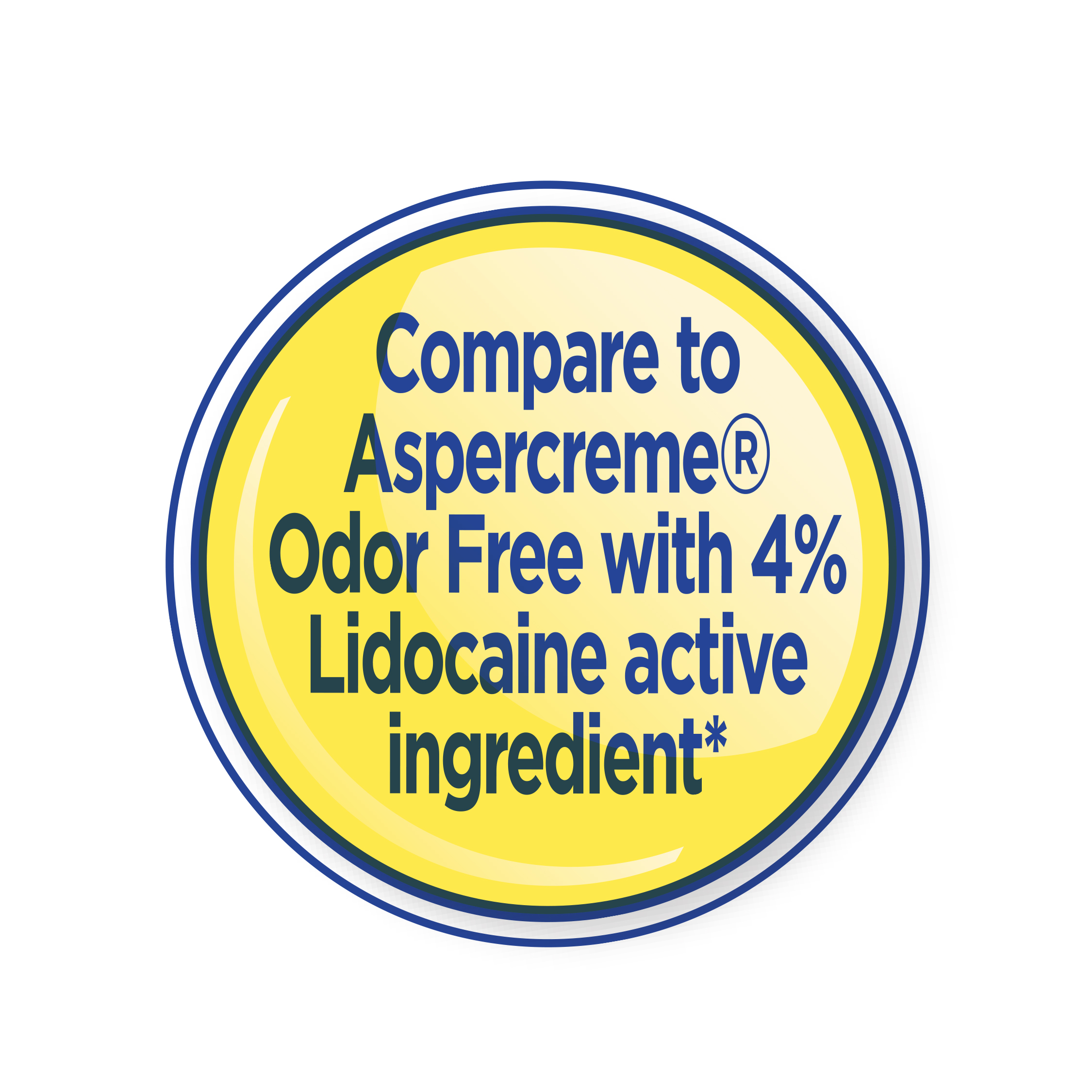 Equate Alivio del Dolor con Lidocaína Sin Olor en Roll-On Líquido, Lidocaína al 4%, 2.5 fl oz, Comparar con Aspercreme® Sin Olor con Ingrediente Activo Lidocaína al 4% 6