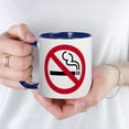 thumbnail image 5 of CafePress - No Smoking Mug - 11 oz Ceramic Mug - Novelty Coffee Tea Cup, 5 of 6