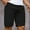 Black, variant on Men's Casual Shorts, 2025 New Style Solid Color with Pockets Elastic Waist Athletic Sport Summer Short Pants for Man Gray Size 2XL