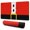 Red Christmas Santa, variant on Long Mouse Pads for Desk,Black Christmas Ornament Pattern Desk Mats on Top Of Desks, Desk Mouse Pad Extra Large with 3mm Non-Slip Base and Stitched Edge for Gaming,Office,Work,Home 31.5x11.8in