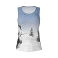 thumbnail image 4 of Easygdp Snowman And Christmas Tree Women's Workout Tank Top, Running Top, Hiking Shirt, Quick-Dry for Running, Yoga, Hiking - X-Large, 4 of 9