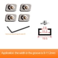 thumbnail image 1 of 5Pcs Stainless Steel Wind Bracket Limit Plate Non Punching Opening for Window, 1 of 8