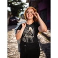 thumbnail image 2 of Lacey Evans Military Dog Tags Black T-shirt, 2 of 4