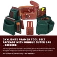 thumbnail image 2 of Cinturón para herramientas Occidental Leather OxyLights Framer XL, color verde, 2 of 6