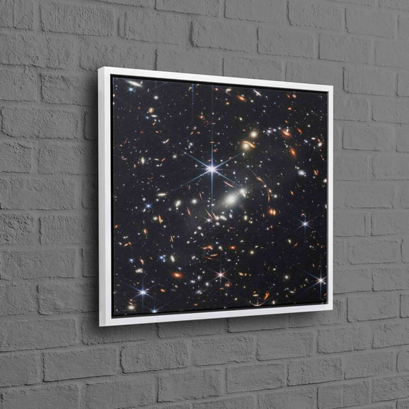 Stellar NASA First Deep Field Art Canvas For Bedroom Decor Featuring James Webb Artwork And Cosmic Landscape Poster On Decorative Canvas