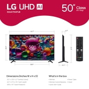 LG 50UA7700P 50 Class UA77 Series LED AI 4K Smart webOS TV (2025)