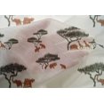 thumbnail image 4 of oneOone Cotton Silk Fabric Tree & Animals Ikat Printed Craft Fabric BTY 42 Inch Wide, 4 of 4