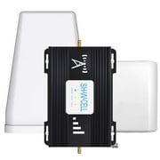 SHWCELL Cell Phone Booster for Home and Office,5000 sq ft, Boost 4G LTE 5G Signal for Verizon AT&T on Band 12/13/17, Cell Phone Signal Booster with Omni-Directional High Gain Antennas, FCC Approved