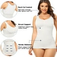 thumbnail image 3 of CNKOO Women Body Shaper Cami with Built in Bra Shapewear Tank Top Tummy Control Camisole Slimming Compression Undershirt, 3 of 8