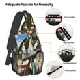 thumbnail image 3 of Lsque Colorful Bulldog Duo Pattern Cross Chest Bag Diagonally – Premium Durable Front Chest Sling with Adjustable Padded Strap, High-Capacity Storage, 3 of 8