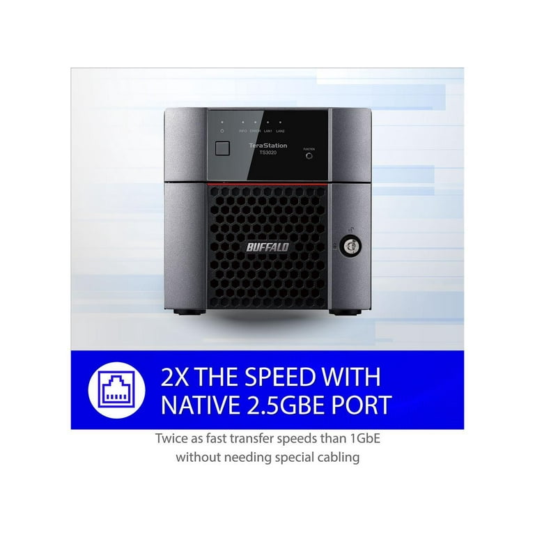 BUFFALO TeraStation TS3220DN0402 2-Bay NAS 4TB (2x2TB) with NAS