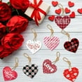 thumbnail image 6 of 12 Valentine's Day Hanging Ornaments Paper Heart Pendants For Tree Wall Decoration Red Ornaments (12 10cm) Baking Show Ornament Hanging Stained Glass Birds Christmas Mantel Garland Car Charm Stained, 6 of 6