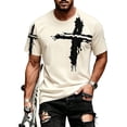 thumbnail image 2 of Christian Shirts for Men Summer Short Sleeve Crewneck Christian Cross Graphic Tee Shirt Casual Cool T-Shirts, 2 of 5