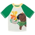 thumbnail image 2 of Disney Moana Maui Raglan Rash Guard and Swim Trunks UPF 50+ Outfit Set Toddler to Big Kid, 2 of 5