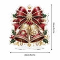 thumbnail image 3 of Diy Christmas Diamond Painting Kit, Christmas Decorations,Snowman Pearl Bead Painting With Display Frame, Easy 5D Gem Mosaic Art, Ideal Xmas Home Wall Decoration For New Crafters (Jingle Bells), 3 of 7