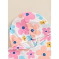 thumbnail image 5 of aturustex Little Girls Hooded Poncho Towel 12M 18M 2T 3T 4T 5T Toddlers Absorbent Bath and Beach Towels Hoodies Floral Print Soft Wearable Blanket BatCute Comfy Swimwear for Summer Beachwear, 5 of 7