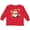 Red, variant on Inktastic Cute Winter Penguin in Hat and Scarf with Snowflakes Boys or Girls Long Sleeve Toddler T-Shirt